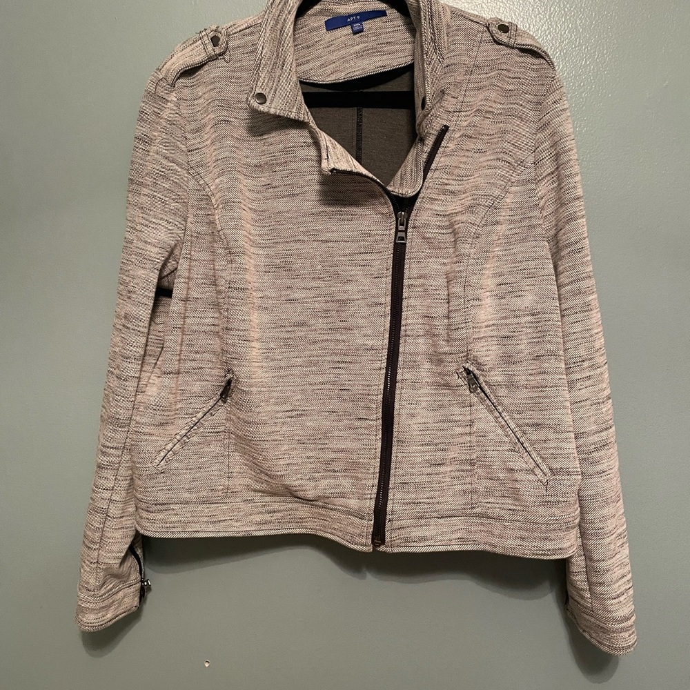 Apt. 9 Women's Black and Gray Bomber Jacket